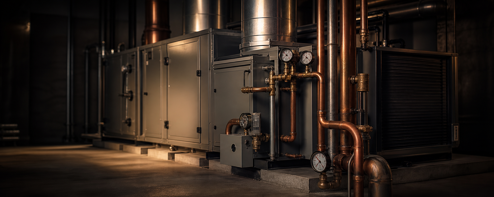 Premium HVAC mechanical equipment and copper lines